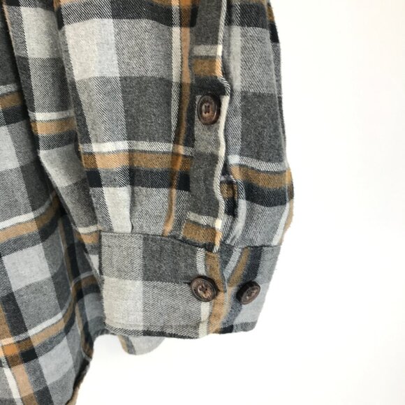 Duluth Trading Co Free Swingin' Flannel Relaxed Fit Shirt Men's 2XL Plaid Cotton - Picture 3 of 13